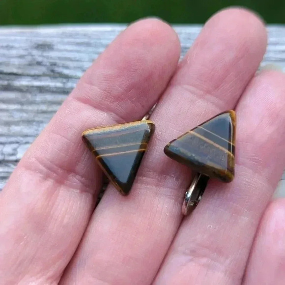 Tiger's Eye Earrings - Picture 5 of 9